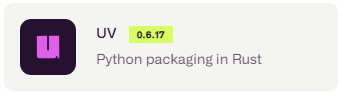 uv - Python packaging in Rust